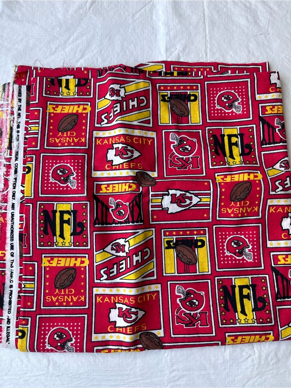 Kansas City Chiefs Fabric 57 inches